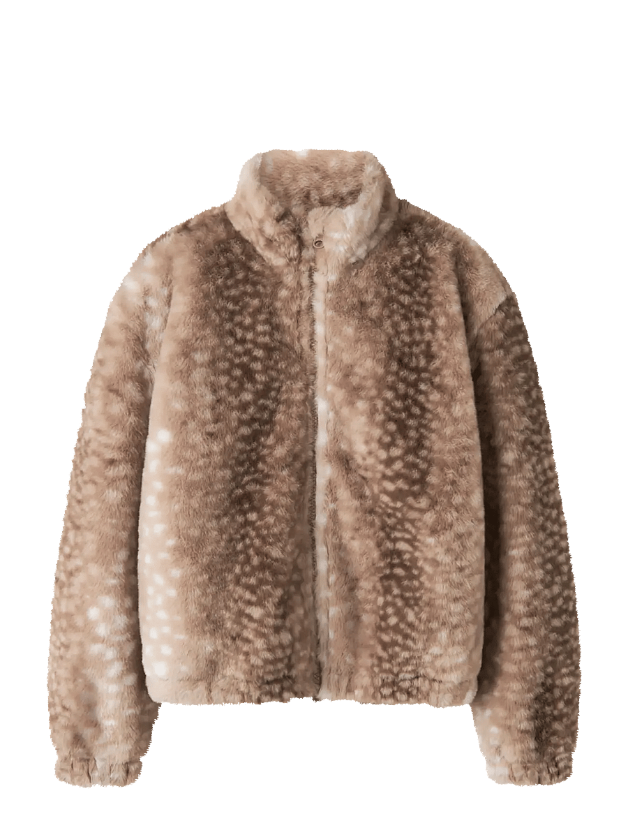 name it - NKFREVA FAKE FUR LS BOMBER - faux fur - coca mocha - 0