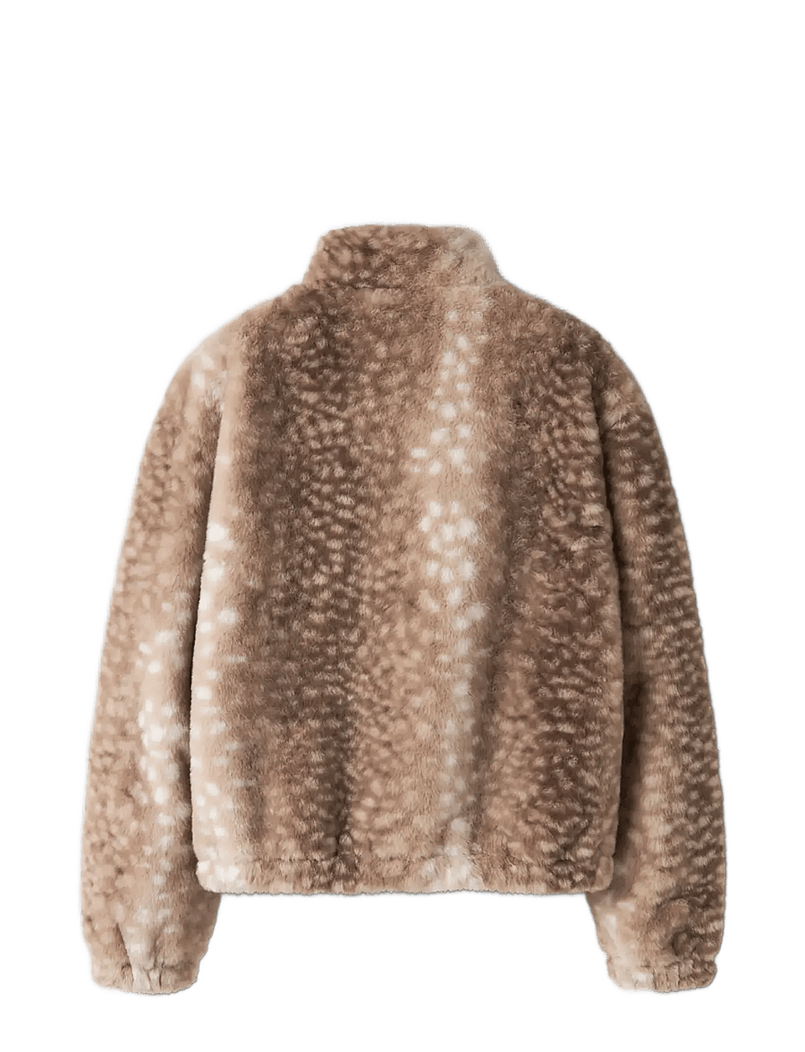 name it - NKFREVA FAKE FUR LS BOMBER - faux fur - coca mocha - 1