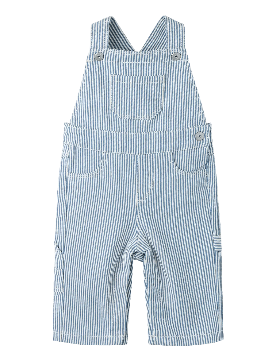 name it - NBNNOLA LOOSE STRIPE OVERALL 2299-YF - jumpsuits - white - 0