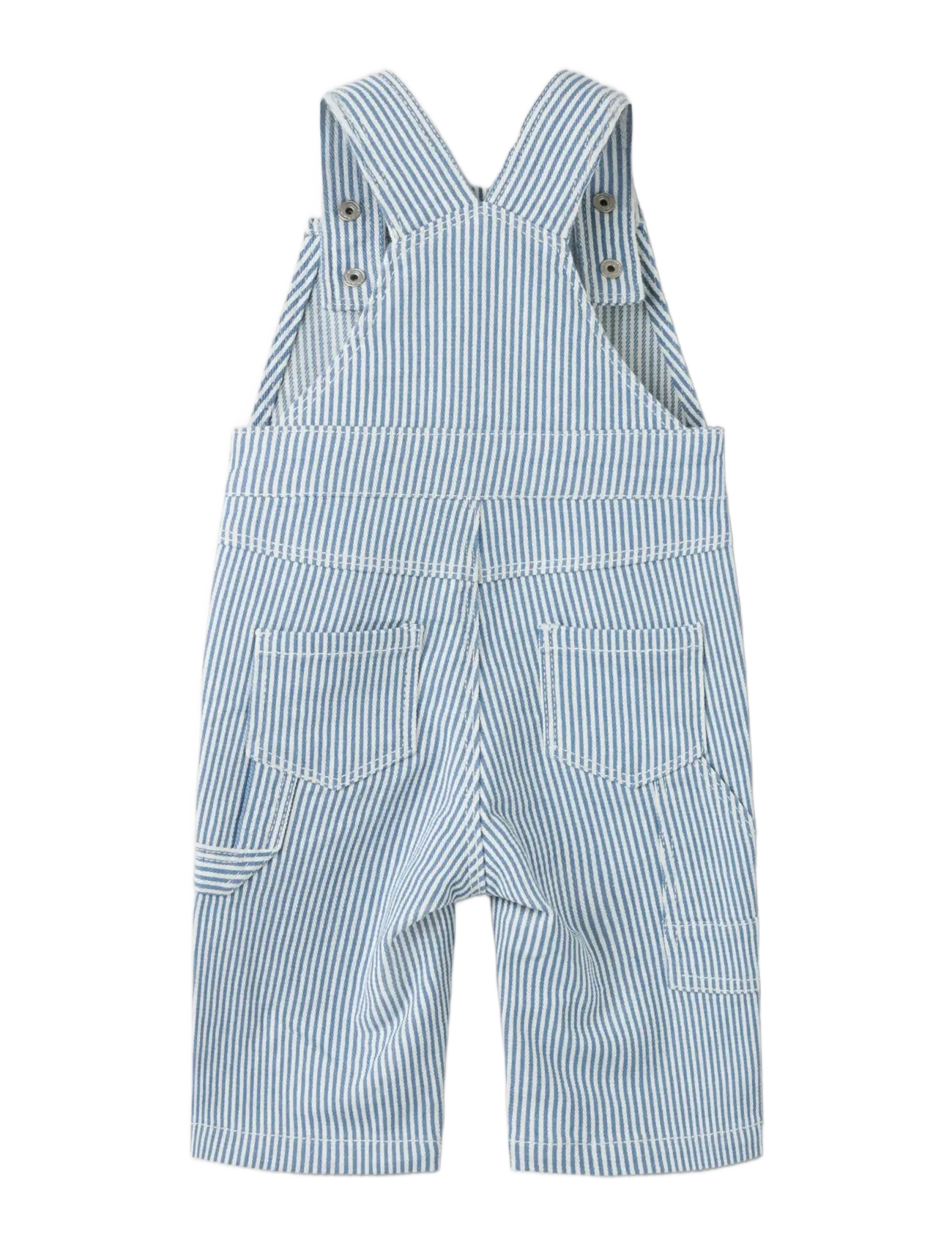 name it - NBNNOLA LOOSE STRIPE OVERALL 2299-YF - jumpsuits - white - 1