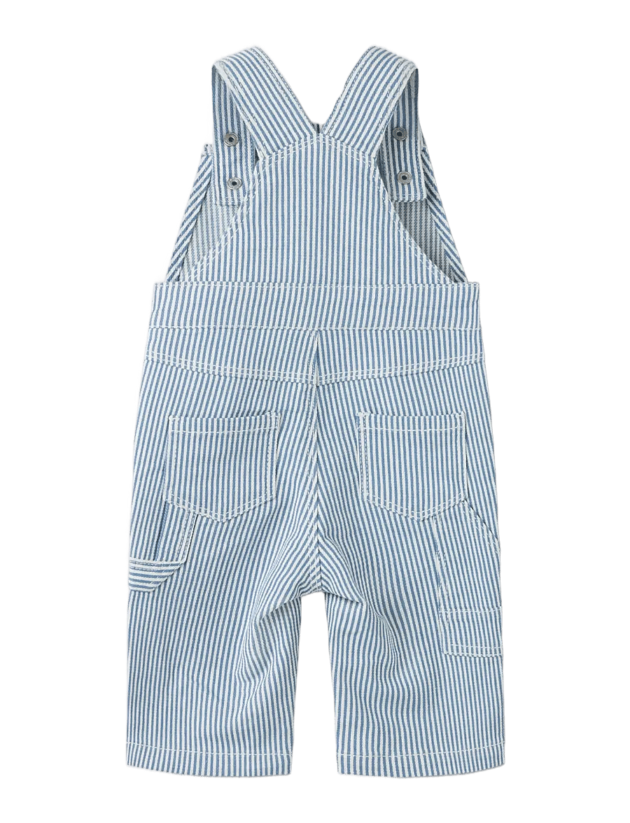 name it - NBNNOLA LOOSE STRIPE OVERALL 2299-YF - jumpsuits - white - 1