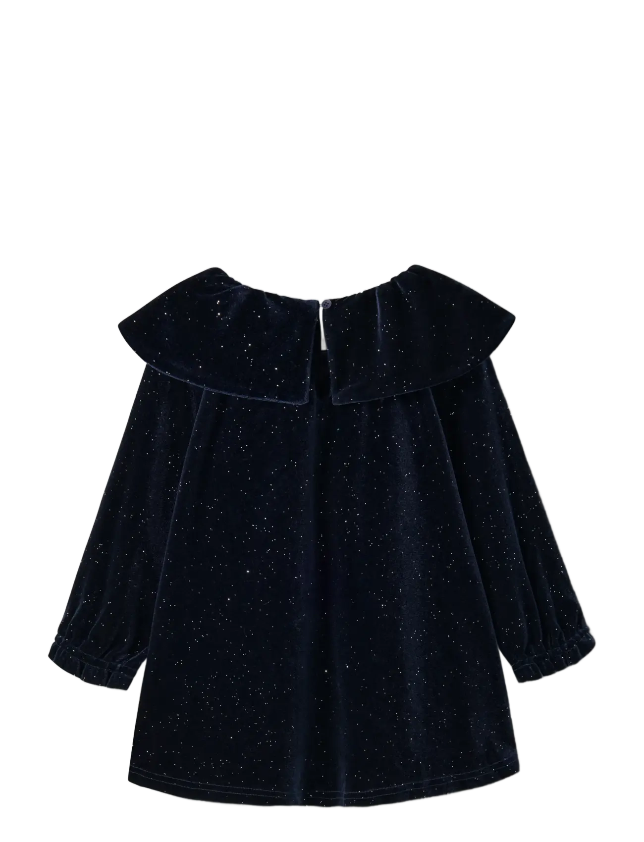 name it - NMFRICY VEL LS DRESS - evening blue - 1
