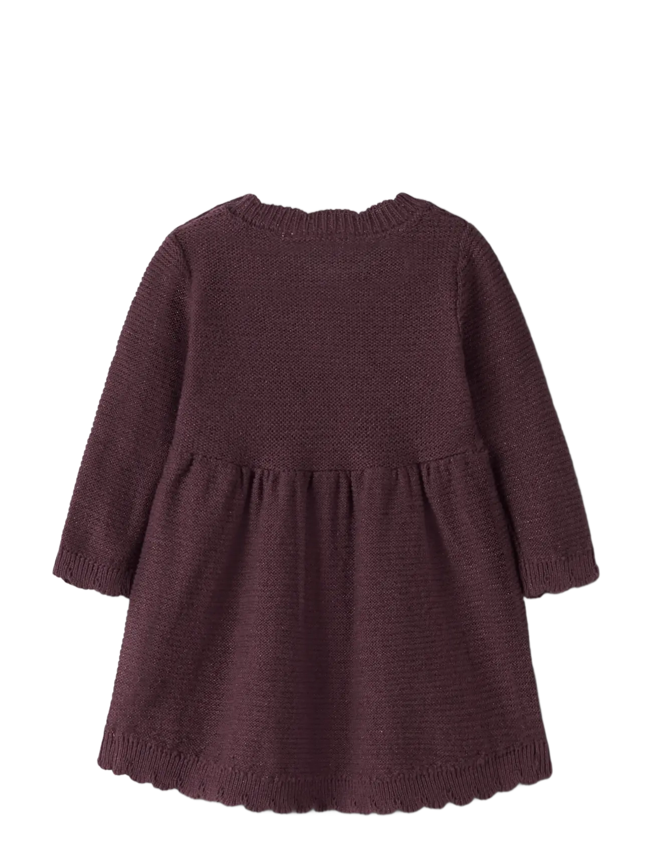 name it - NBFRADIA LS KNIT DRESS - catawba grape - 1