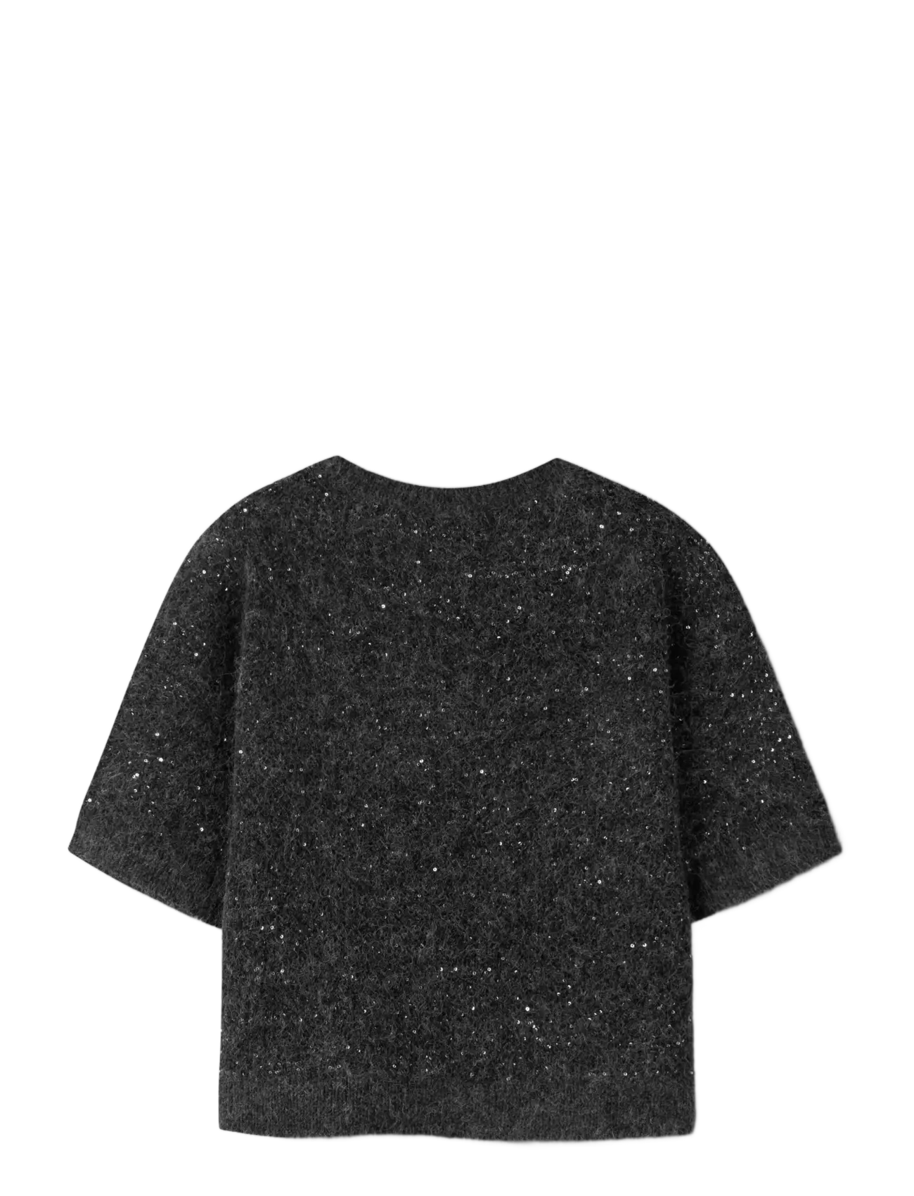 name it - NKFRIAGLITTER SS KNIT TOP - black - 1
