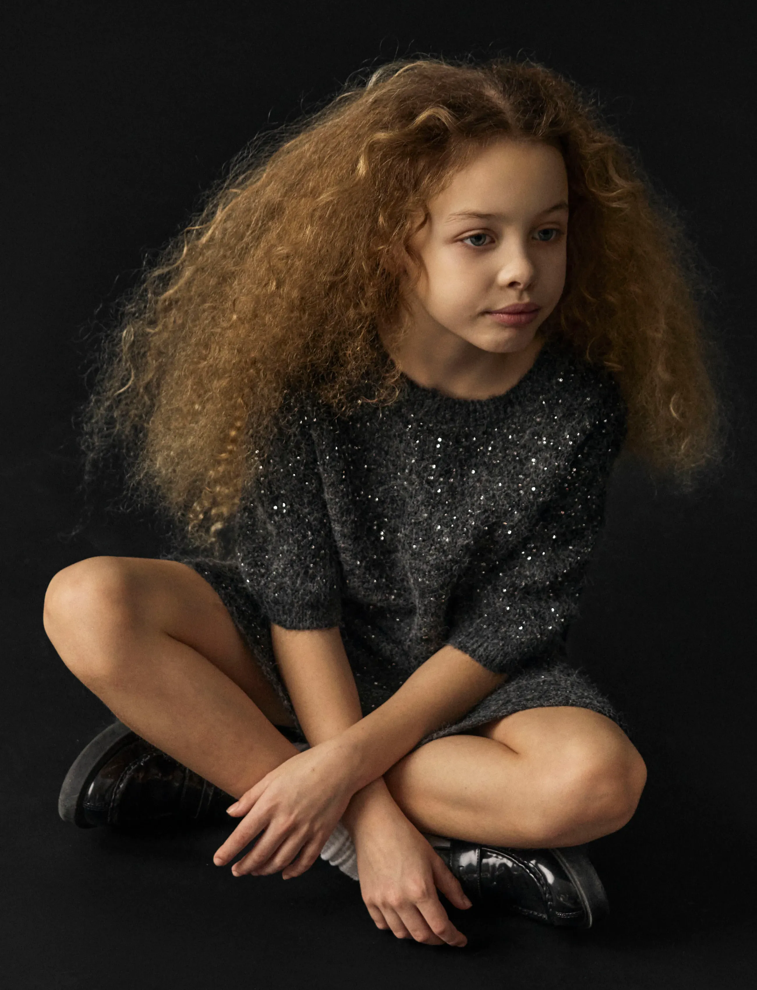 name it - NKFRIAGLITTER KNIT SKIRT - black - 2