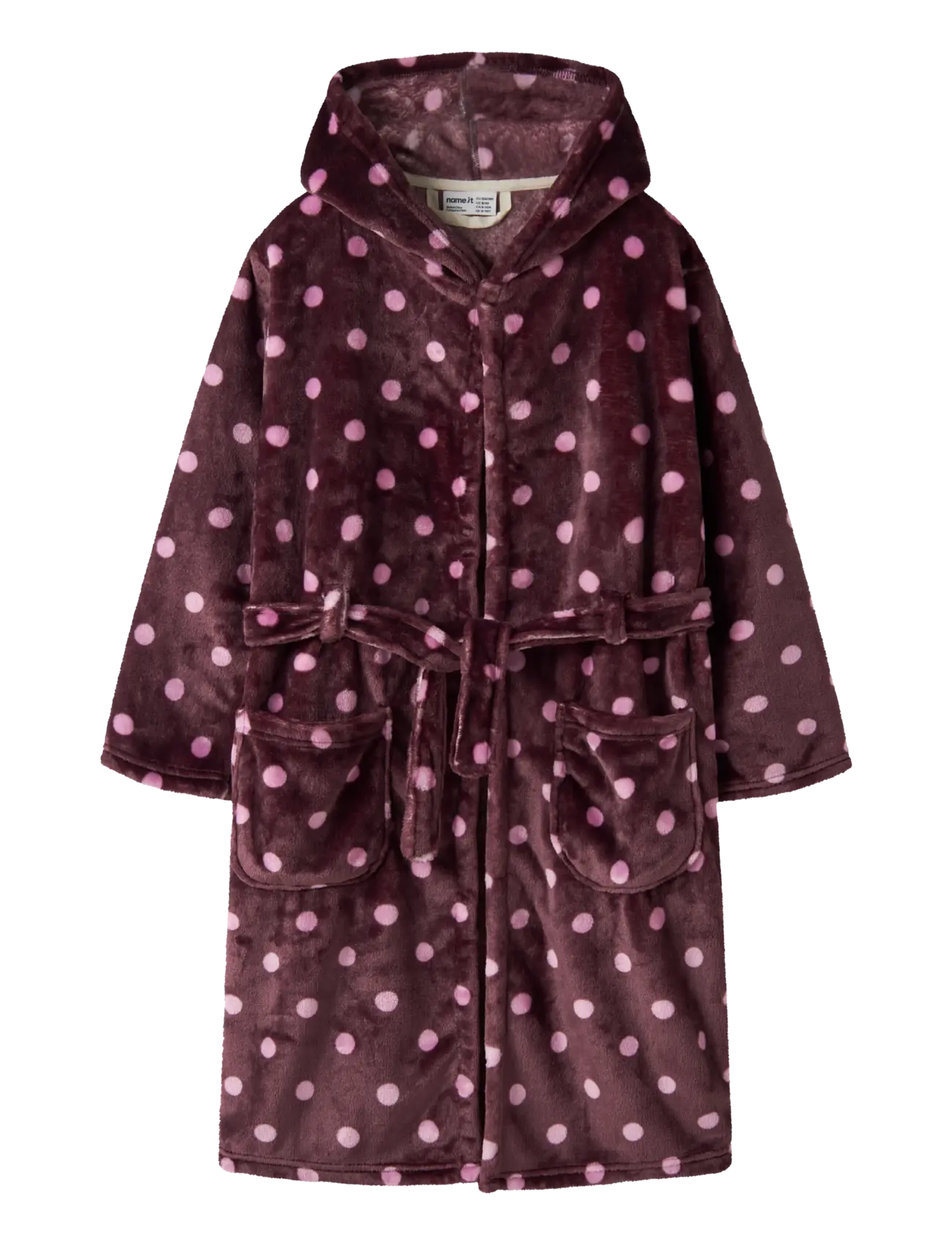 name it NKFRETEQ MORNING ROBE - Bada - CATAWBA GRAPE / burgundy