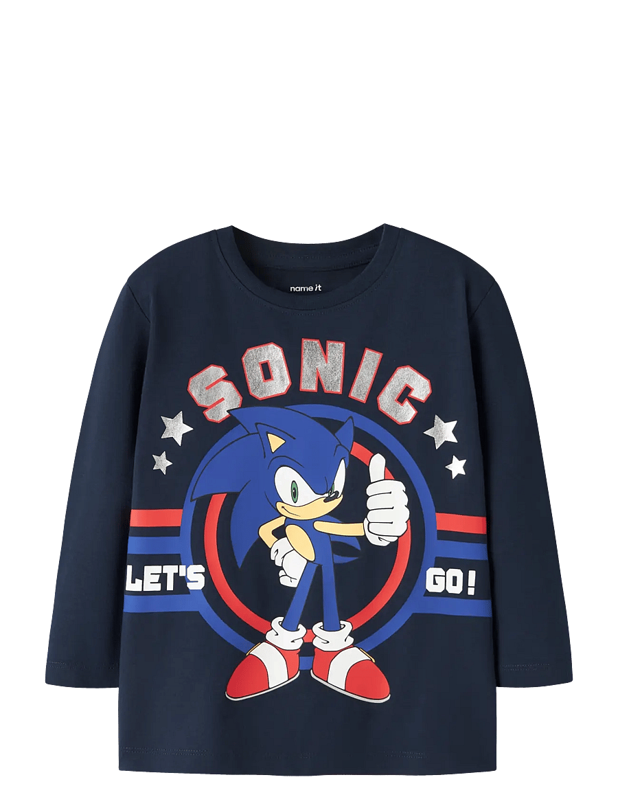 name it - NMMOISIN SONIC LS NREG TOP SKY - navy blazer - 0