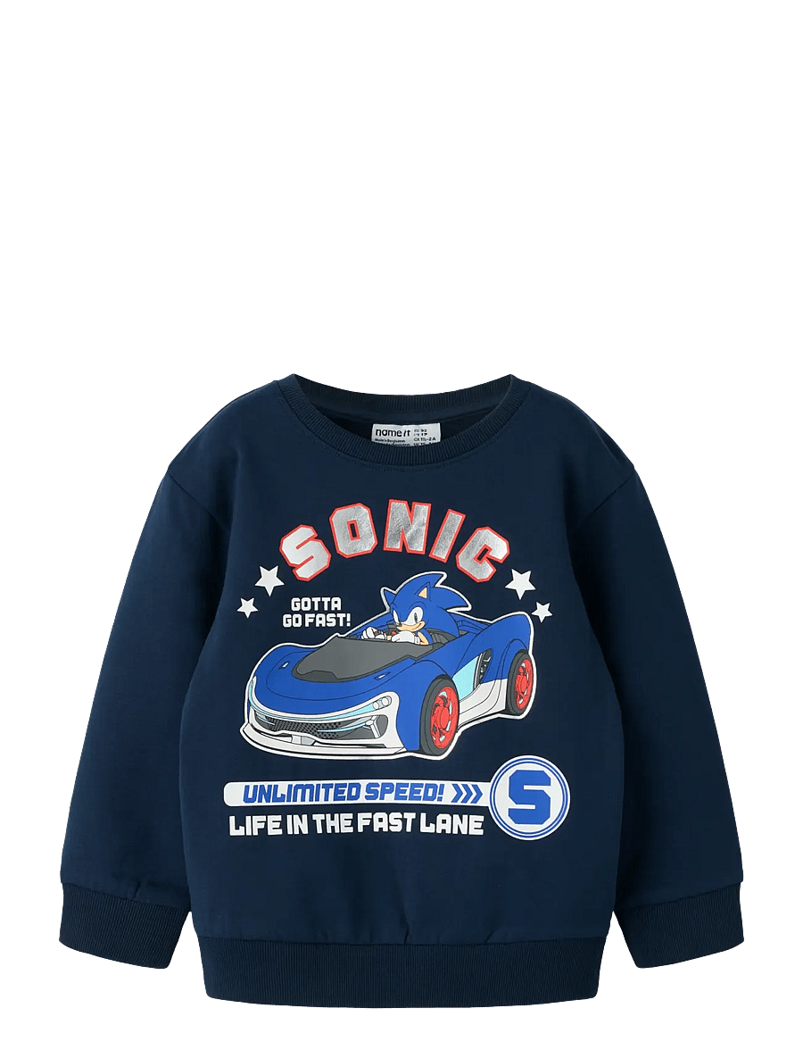 name it - NMMOMAN SONIC NREG SWEAT BRU SKY - navy blazer - 0