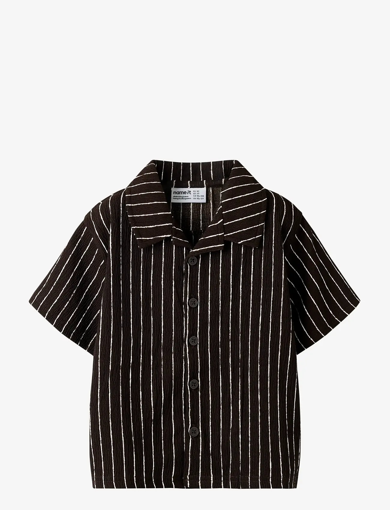 name it - NMMHASLA SS NREG SHIRT - koszule z krótkim rękawem - mole - 0