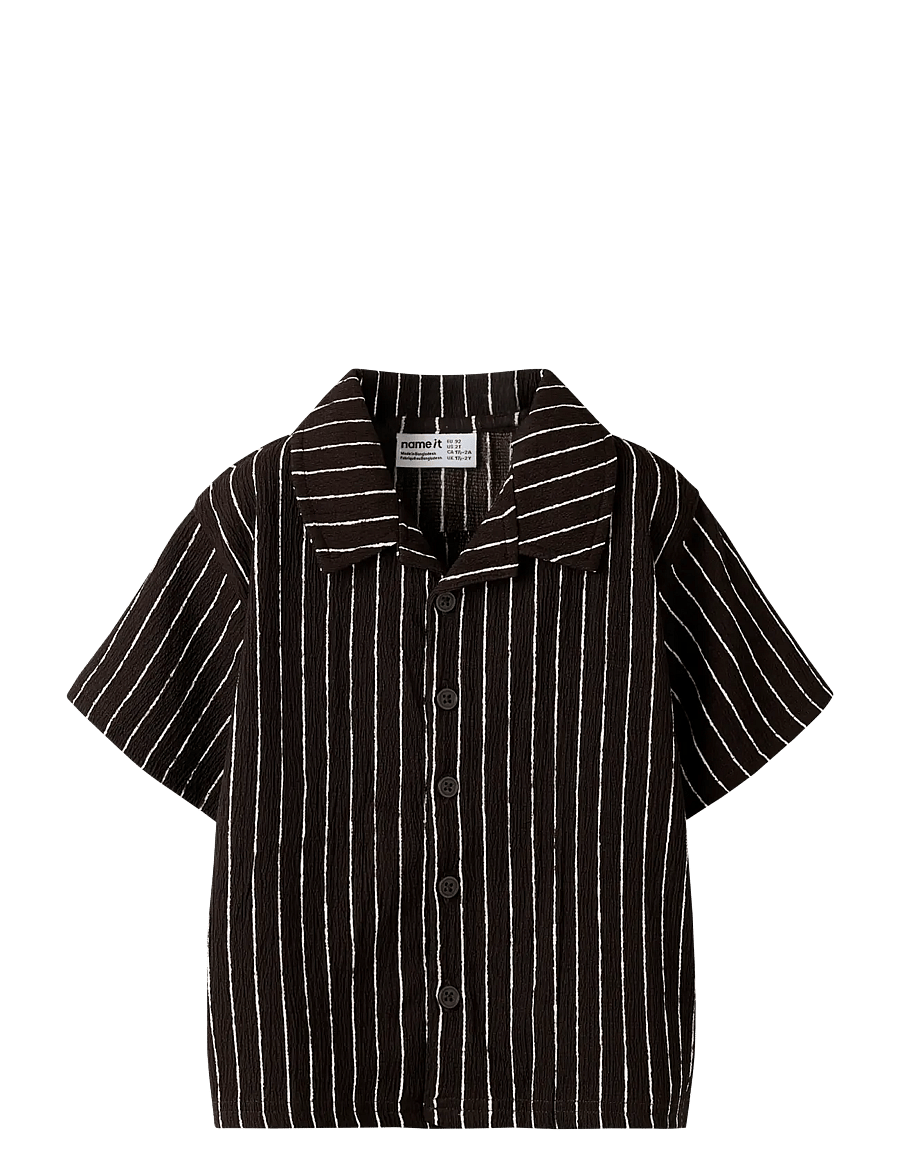name it - NMMHASLA SS NREG SHIRT - lühikeste varrukatega särgid - mole - 0