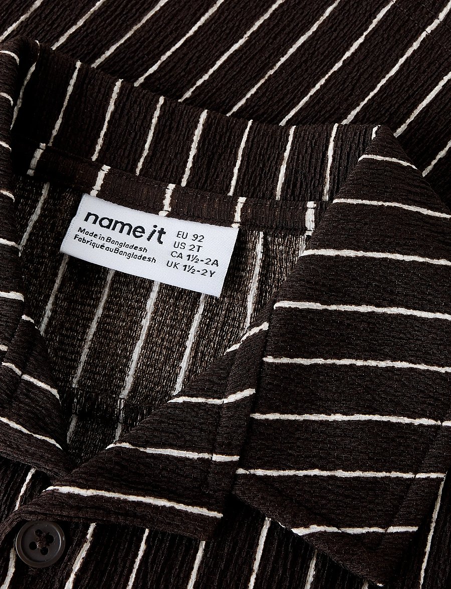 name it - NMMHASLA SS NREG SHIRT - lühikeste varrukatega särgid - mole - 4
