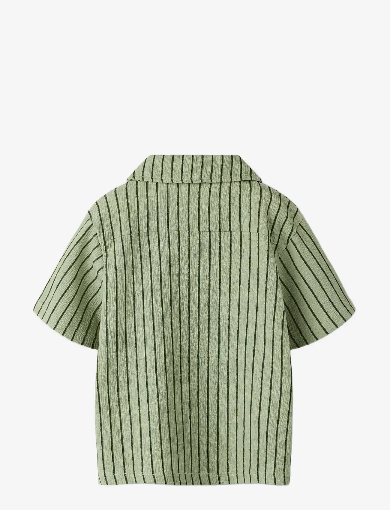 name it - NMMHASLA SS NREG SHIRT - short-sleeved shirts - swamp - 1