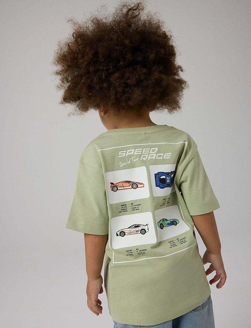 name it - NMMHEKTOR SS NREG TOP - kortærmede t-shirts - swamp - 0