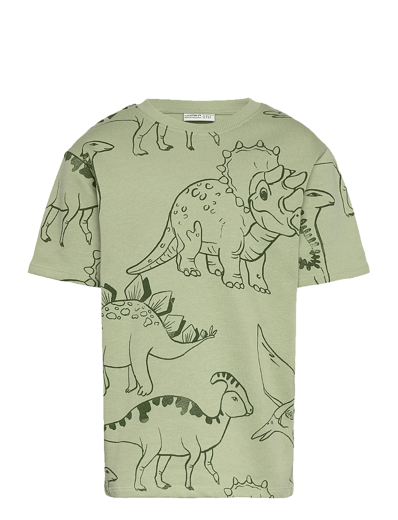 name it - NMMHINO SS NREG SWE BRU - kortærmede t-shirts - swamp - 0