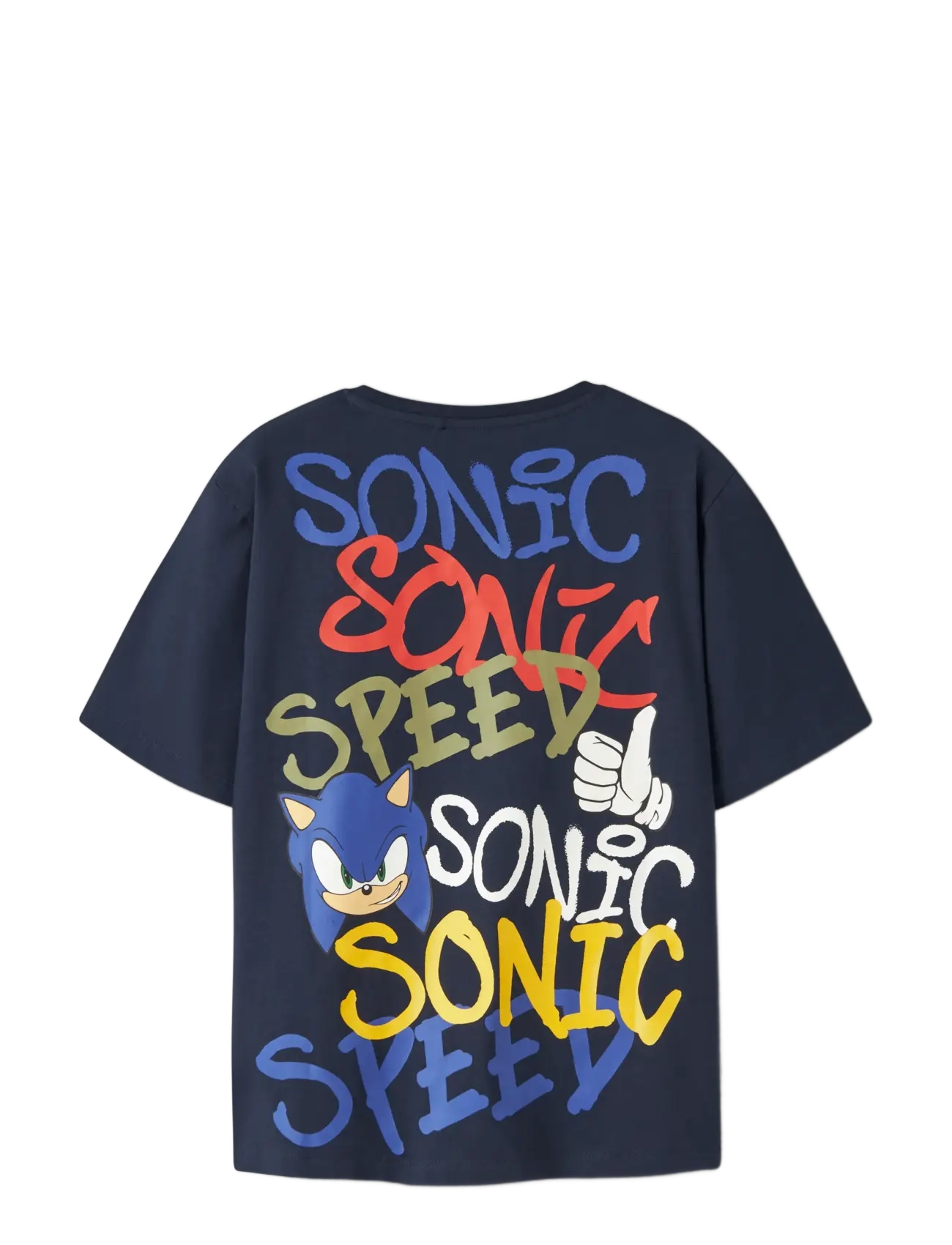 name it - NKMOCEAN SONIC SS NREG TOP SKY - kurzärmelige - navy blazer - 1