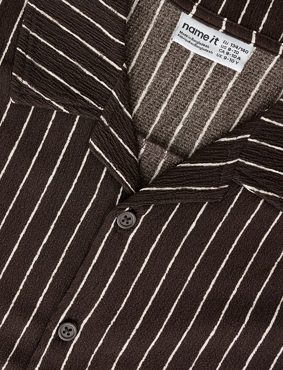 name it - NKMHASLA SS NREG SHIRT - stutterma skyrtur - mole - 2