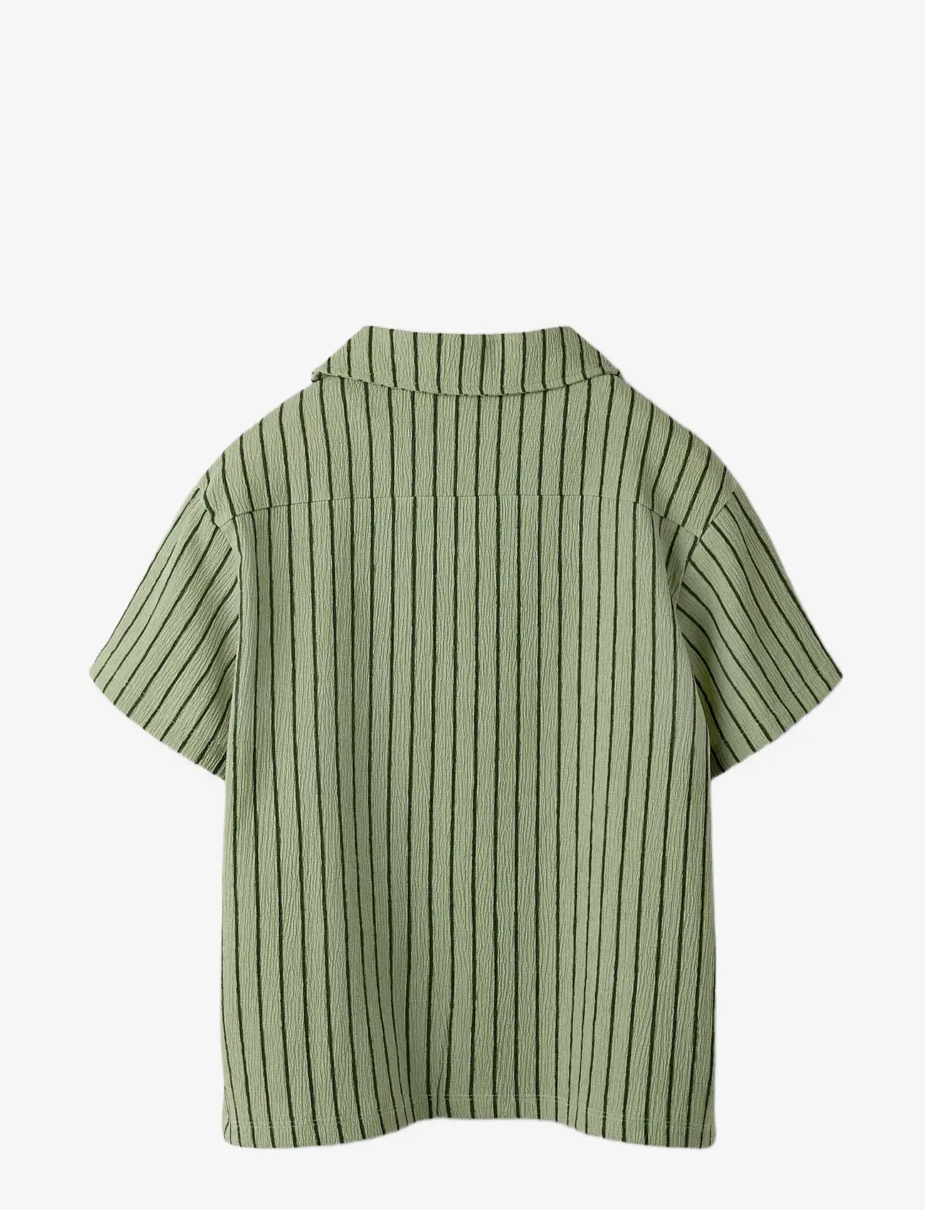 name it - NKMHASLA SS NREG SHIRT - kortærmede skjorter - swamp - 1
