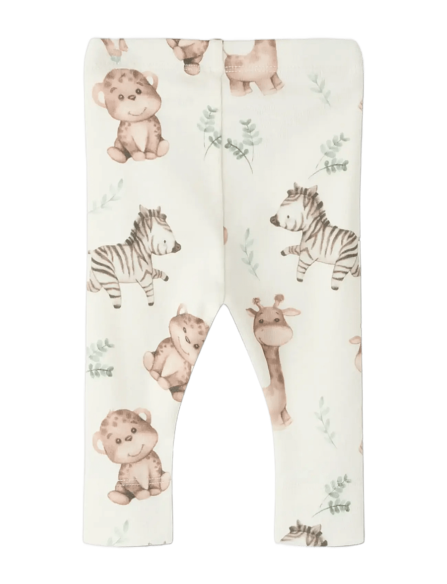 name it - NBNHANIMAL XSL LEGGING - leggings - coconut milk - 1