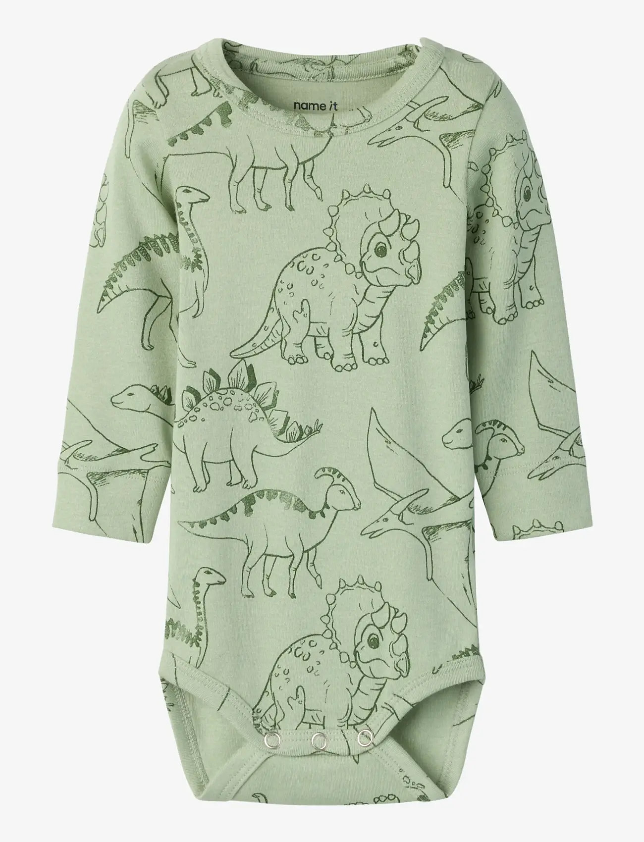 name it - NBMHINOS LS XSL BODY - langærmede heldragter - swamp - 0
