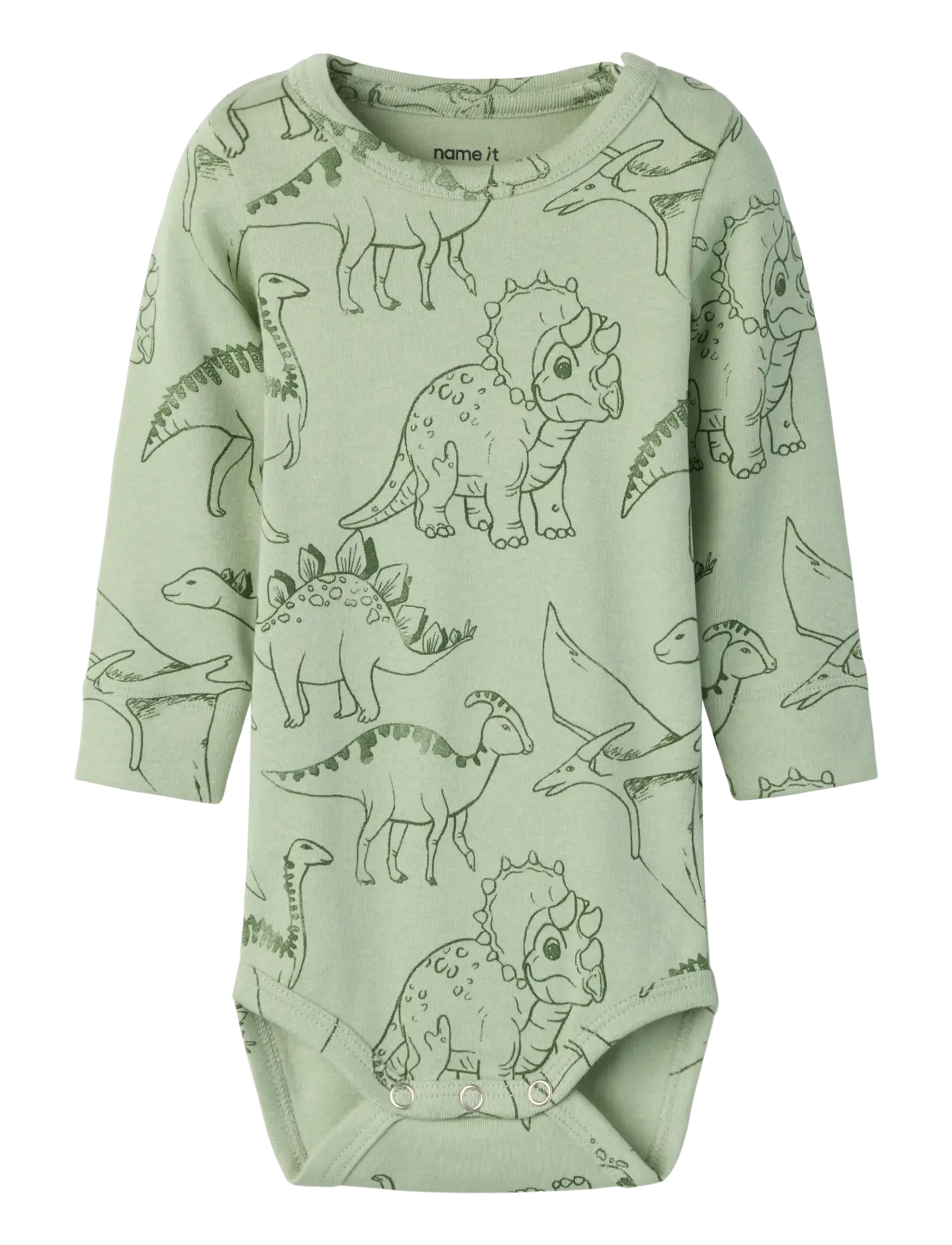 name it NBMHINOS LS XSL BODY - Baby 44-92 - SWAMP / green
