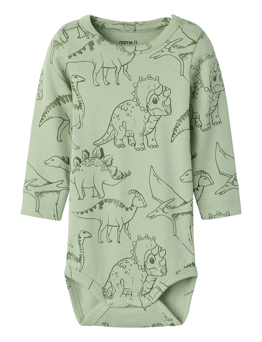 name it - NBMHINOS LS XSL BODY - langærmede heldragter - swamp - 0