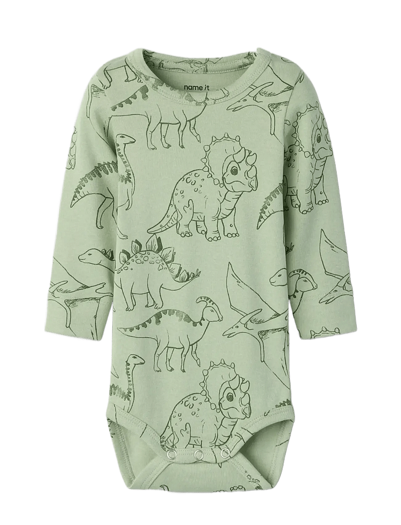 name it - NBMHINOS LS XSL BODY - langærmede heldragter - swamp - 2