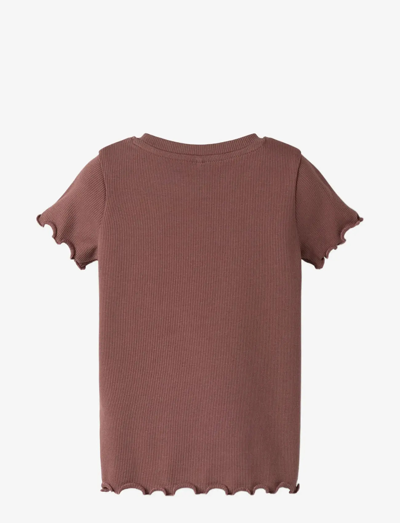 name it - NMFHANILIA SS XSL TOP - kortærmede t-shirts - marron - 1