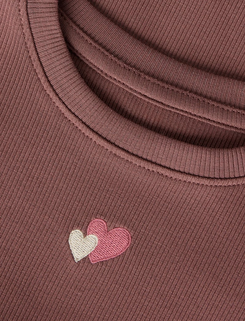 name it - NMFHANILIA SS XSL TOP - kortærmede t-shirts - marron - 2