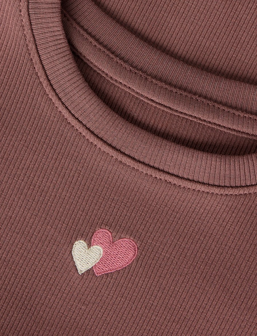 name it - NMFHANILIA SS XSL TOP - kurzärmelige - marron - 2