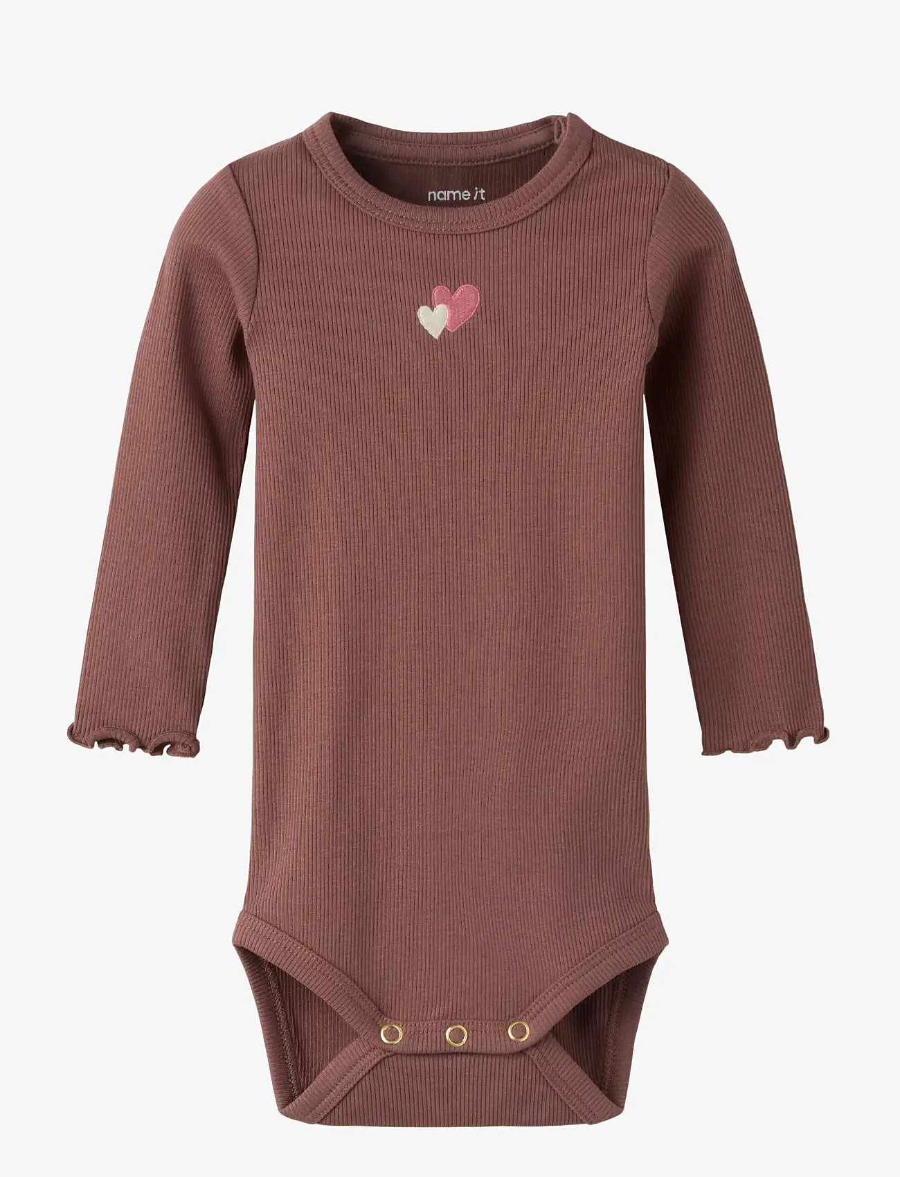 name it - NBFHANILIA LS XSL BODY - langærmede heldragter - marron - 0