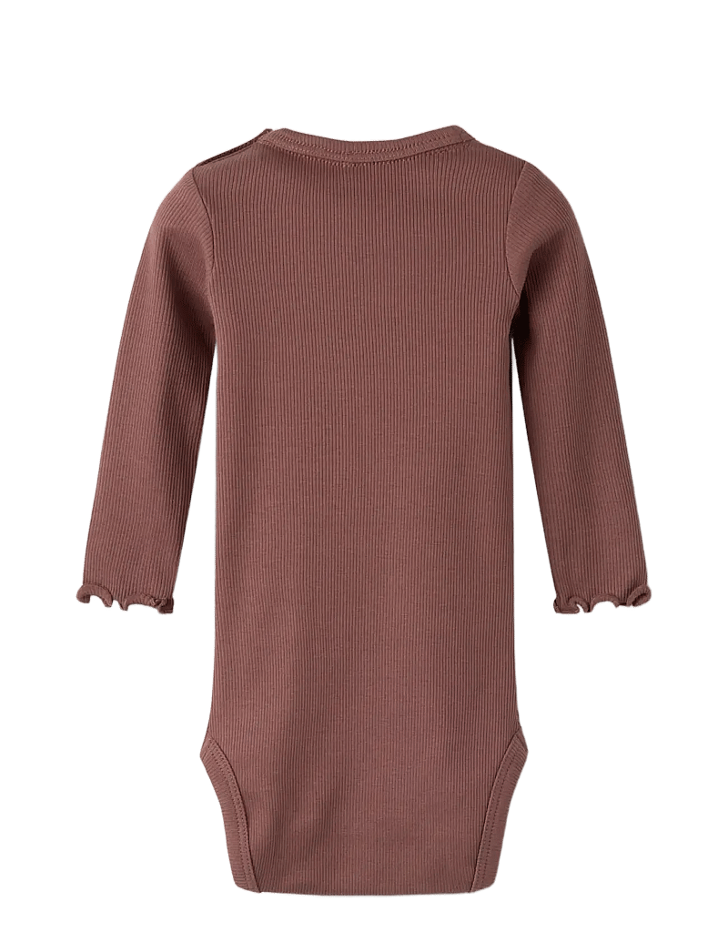 name it - NBFHANILIA LS XSL BODY - langærmede heldragter - marron - 1