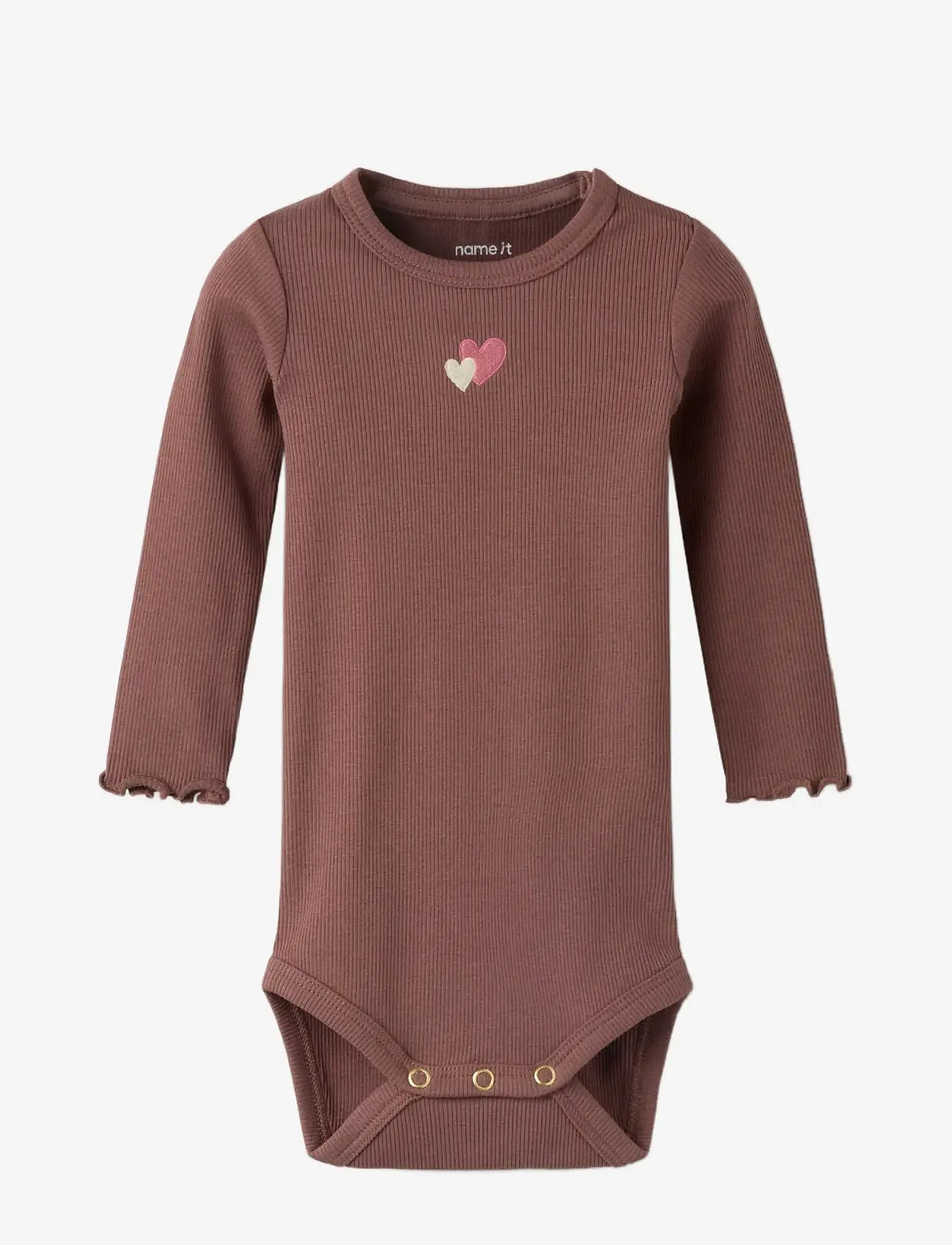 name it - NBFHANILIA LS XSL BODY - langærmede heldragter - marron - 2