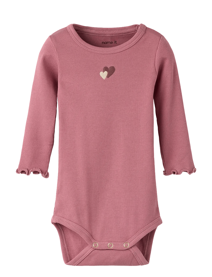 name it - NBFHANILIA LS XSL BODY - langärmelig - mesa rose - 0