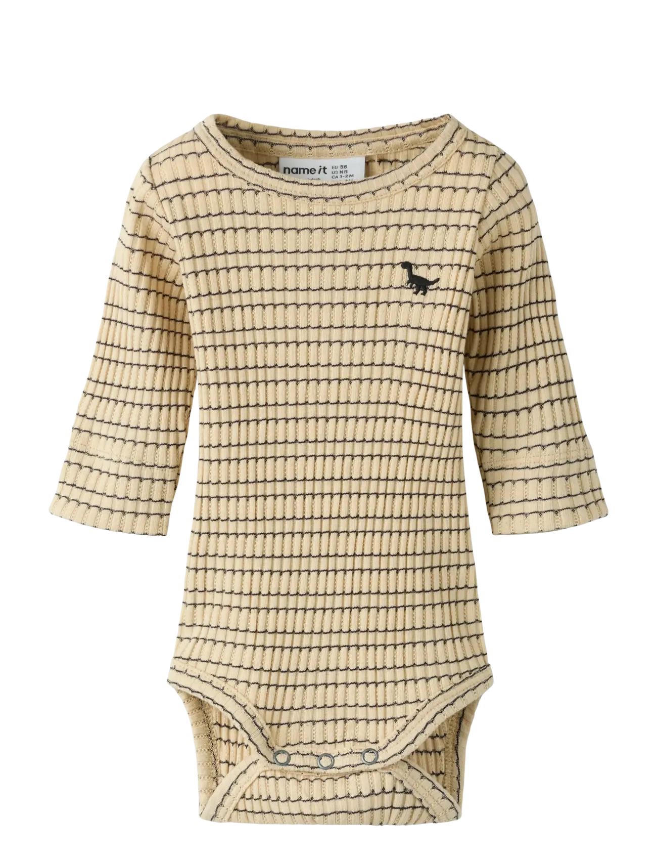 name it NBMHERBERT LS SLIM BODY - 4 for 3 - SILVER LINING / cream