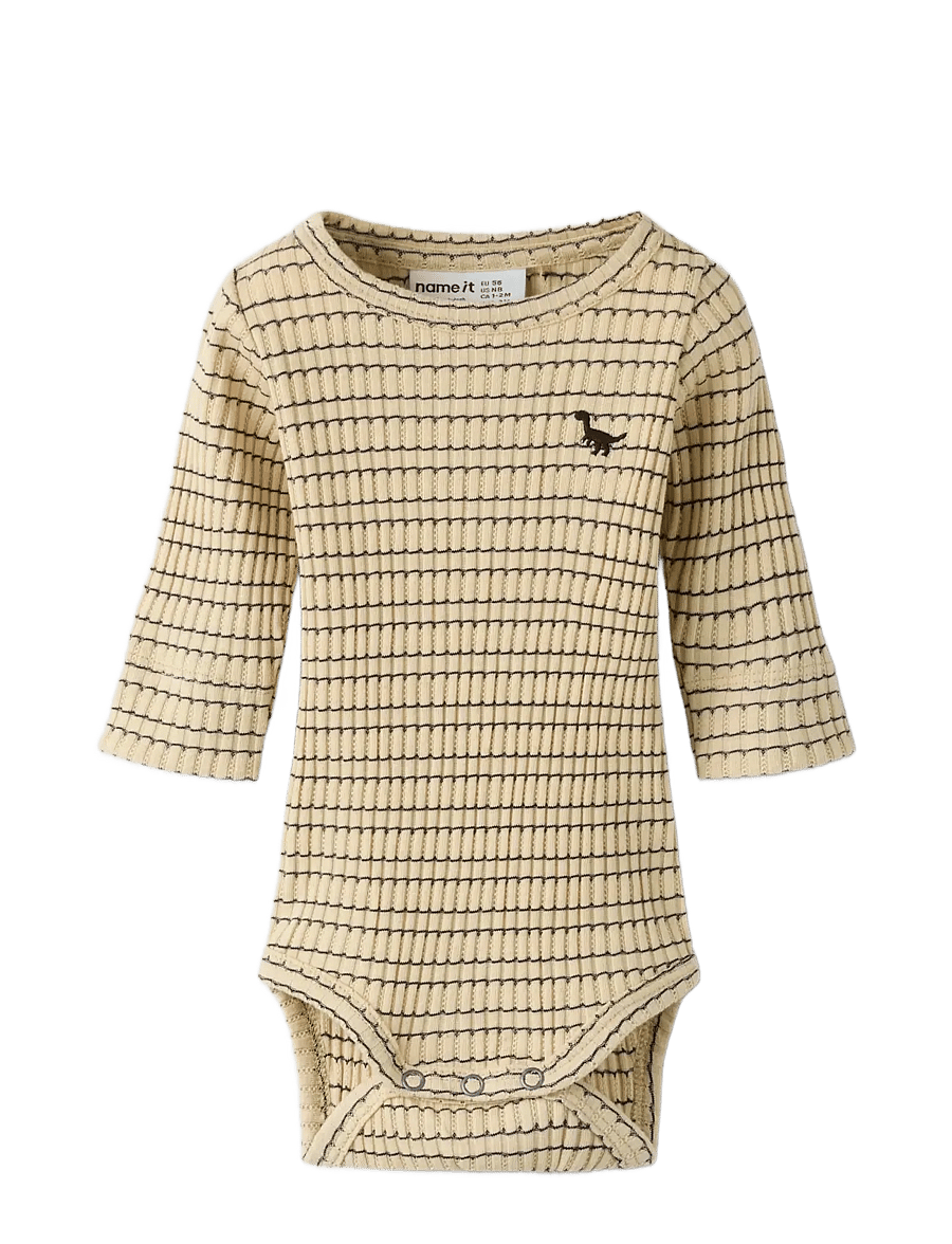 name it - NBMHERBERT LS SLIM BODY - langärmelig - silver lining - 2