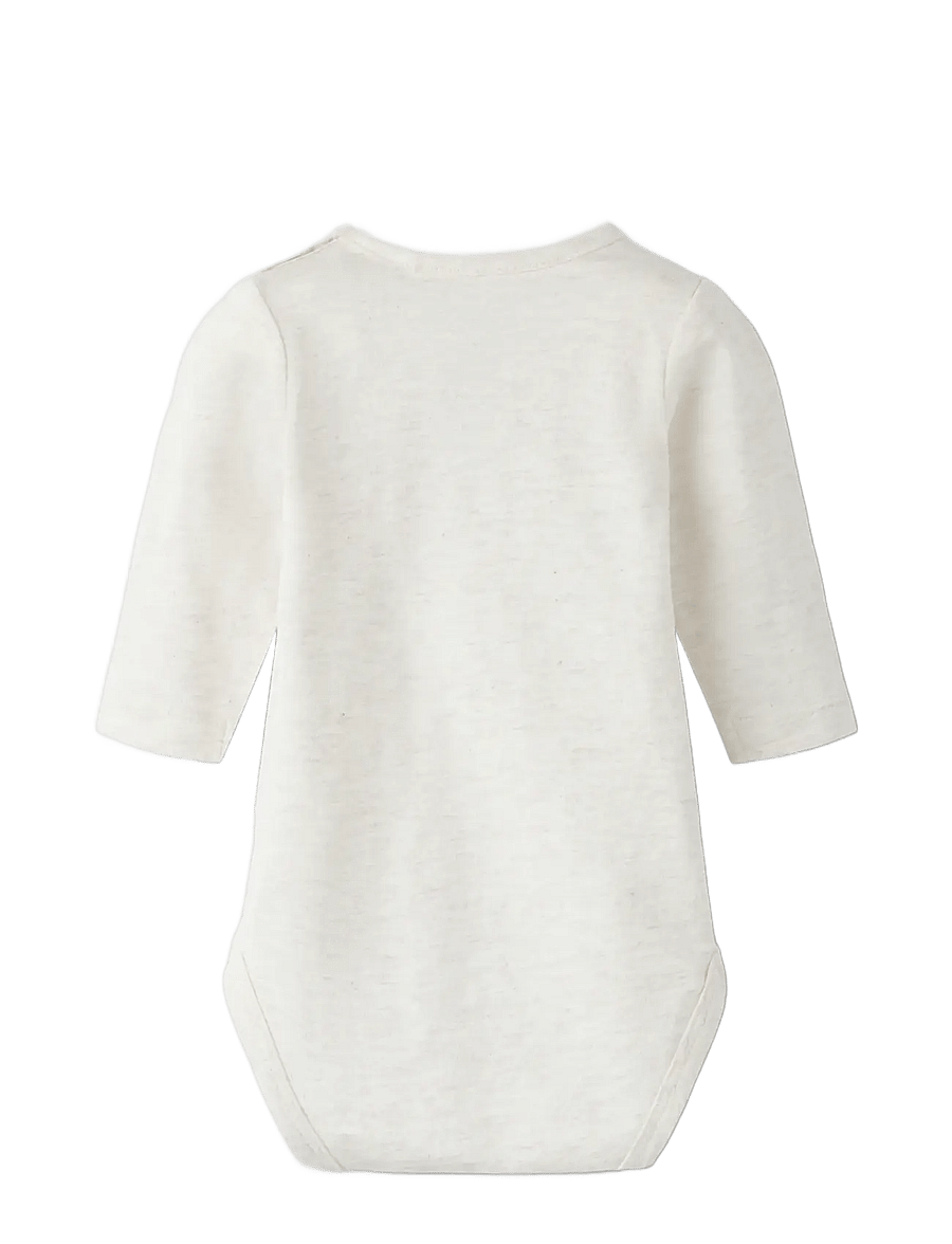 name it - NBNOKI POOH LS BODY WDI - långärmade bodies - peyote melange - 1