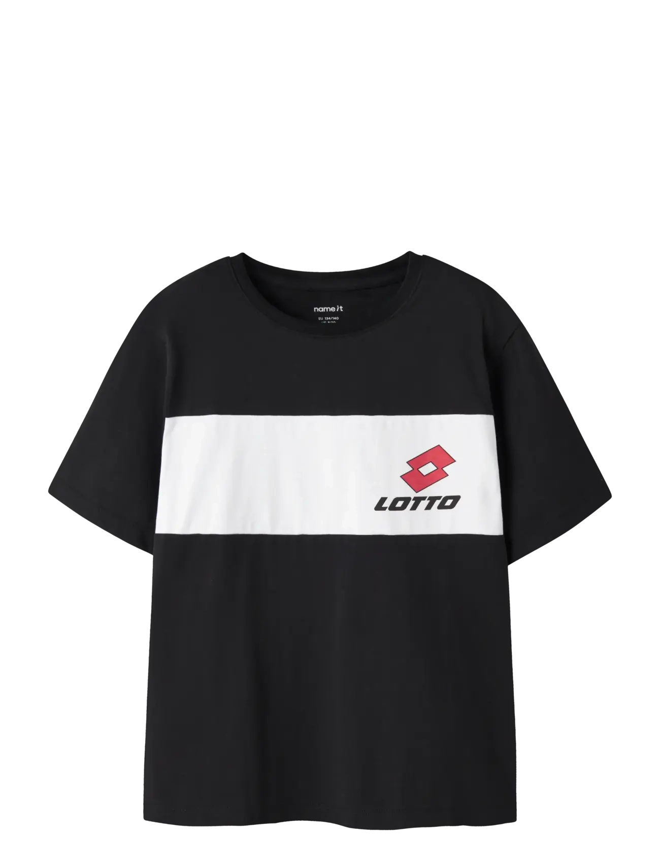 name it NKNJAKOB LOTTO SS NREG TOP LNOOS VDE - Topid ja T-särgid - BLACK / black