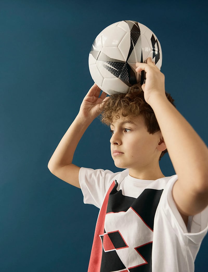 name it - NKNJONAS LOTTO SS NREG TOP LNOOS VDE - kortærmede t-shirts - bright white - 4
