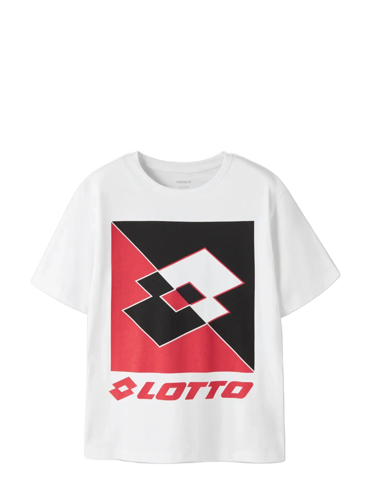 name it - NKNJONAS LOTTO SS NREG TOP LNOOS VDE - short-sleeved t-shirts - bright white - 2