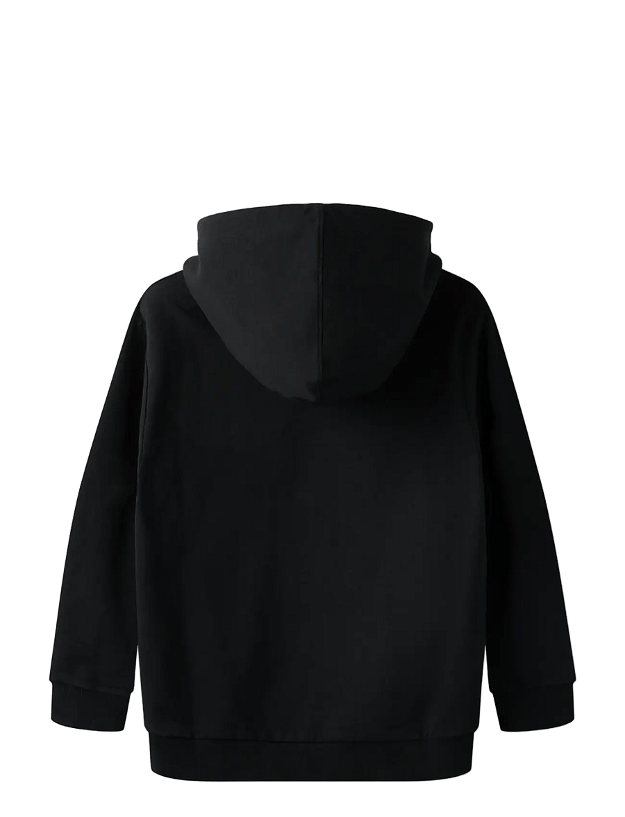name it - NKNJOG LOTTO NREG SWEAT WH UNB LNOOS VDE - kapuutsiga dressipluusid - black - 1