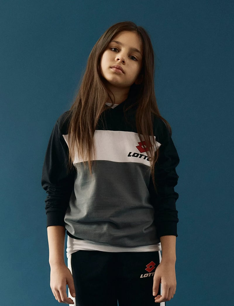 name it - NKNJOG LOTTO NREG SWEAT WH UNB LNOOS VDE - bluzy z kapturem - black - 3