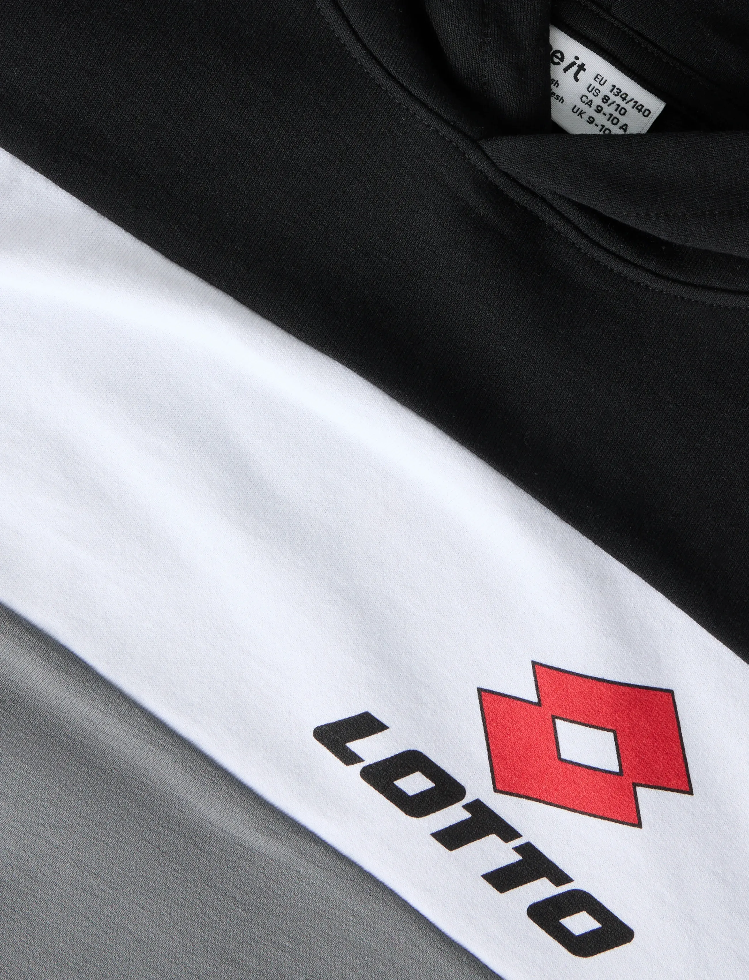 name it - NKNJOG LOTTO NREG SWEAT WH UNB LNOOS VDE - kapuutsiga dressipluusid - black - 4