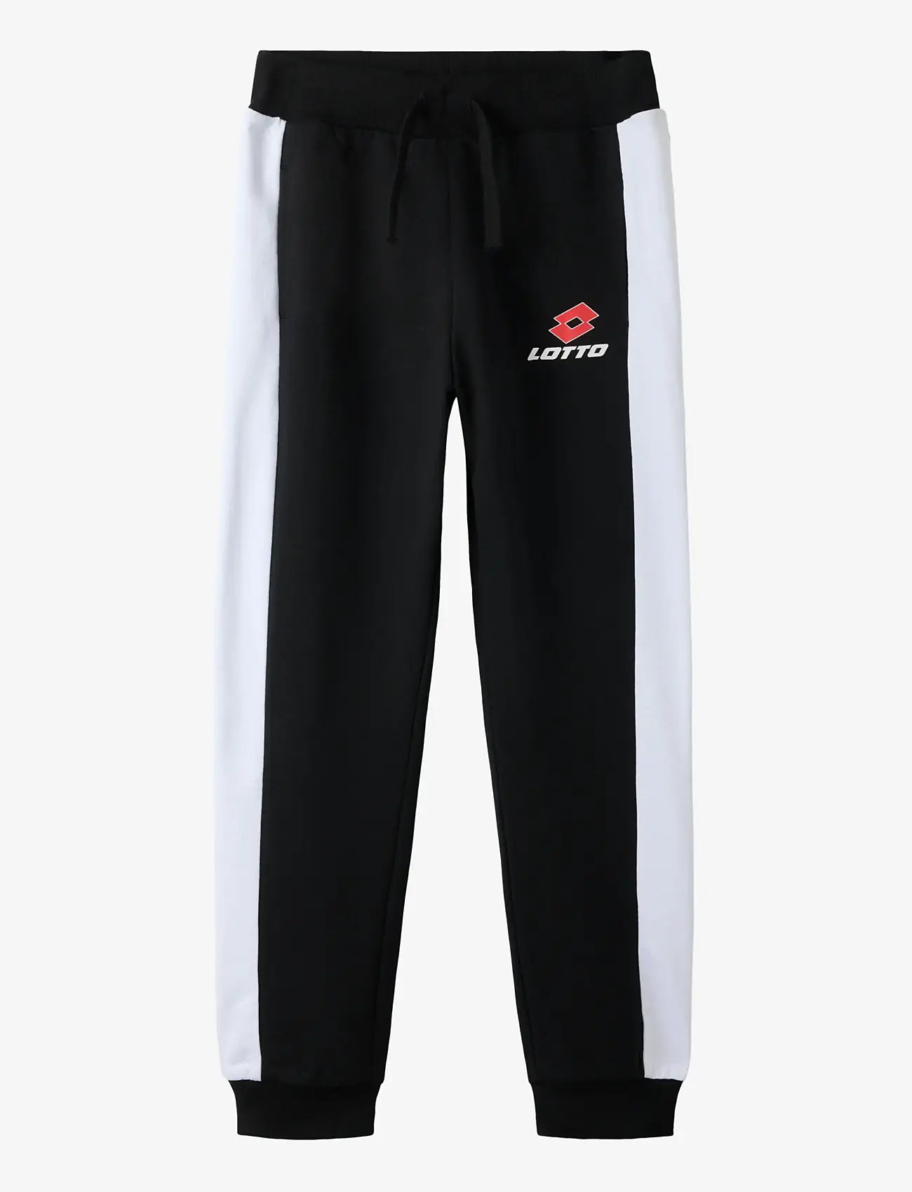 name it - NKNJOG LOTTO NREG SWE PANT UNB LNOOS VDE - sportinės kelnės - black - 0