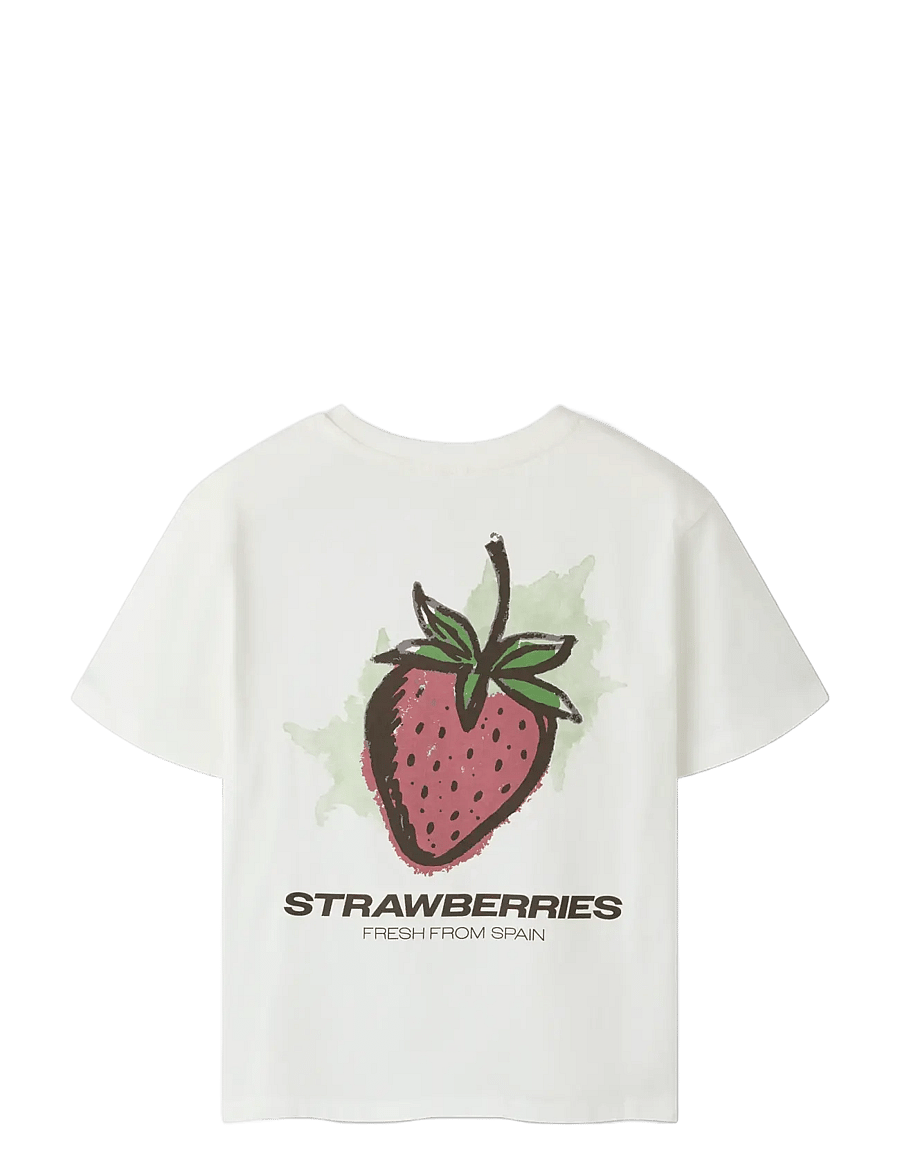 name it - NKFHILANSA SS NREG TOP - kortärmade t-shirts - cloud dancer - 2