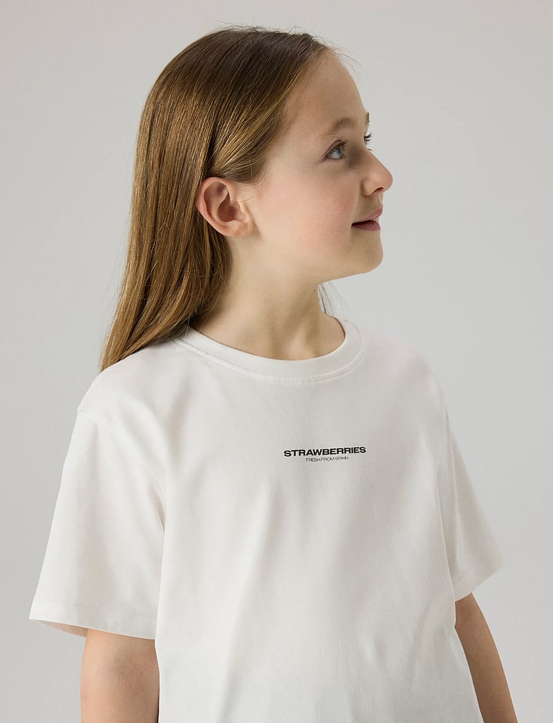 name it - NKFHILANSA SS NREG TOP - kortærmede t-shirts - cloud dancer - 4