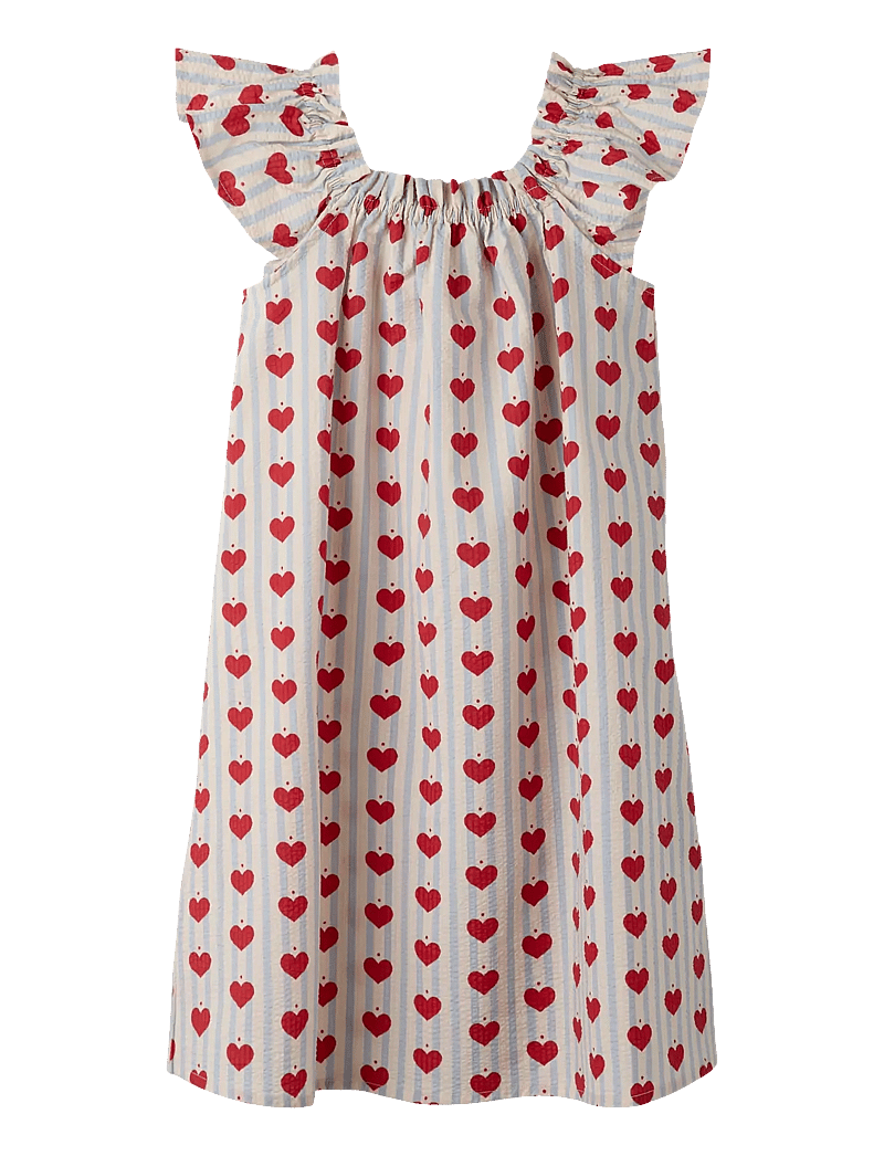 name it - NMFHULLA SS DRESS - kurzärmelige freizeitkleider - pearl blue - 0