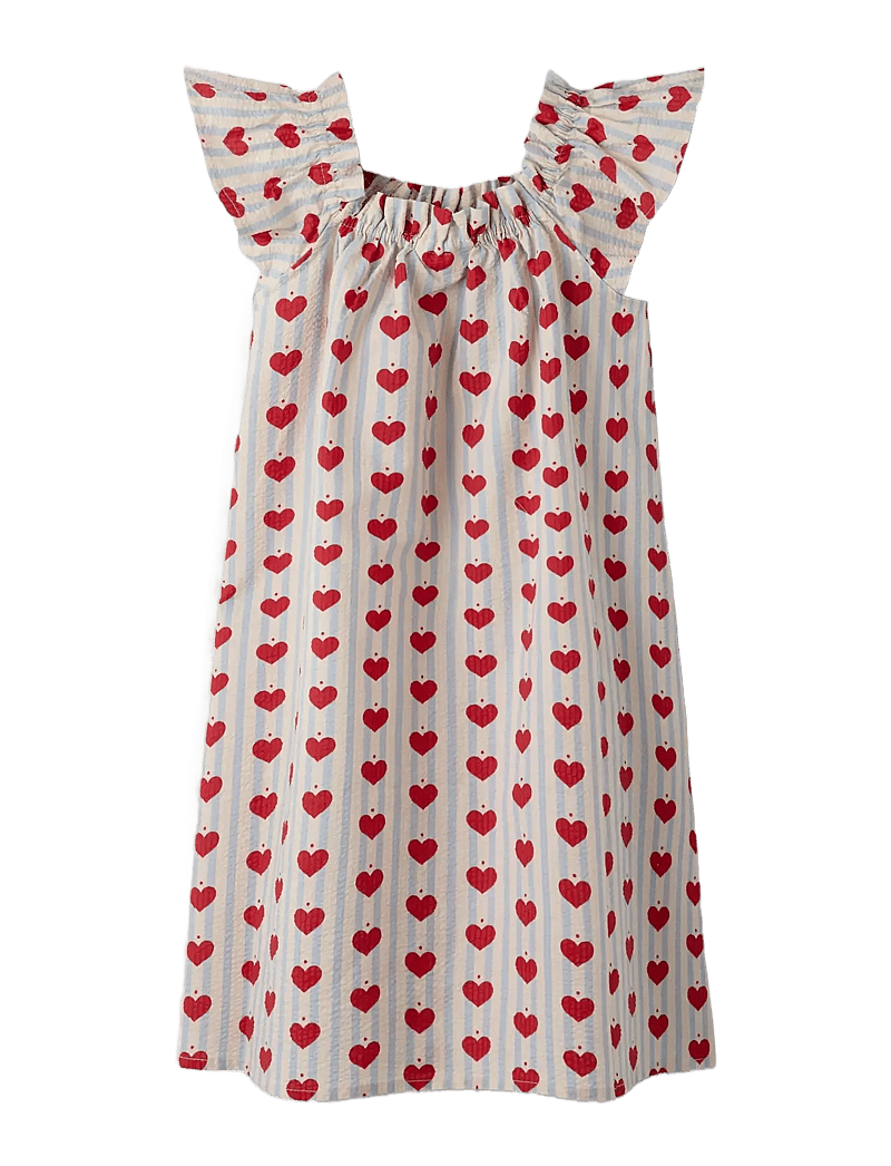 name it - NMFHULLA SS DRESS - kurzärmelige freizeitkleider - pearl blue - 1