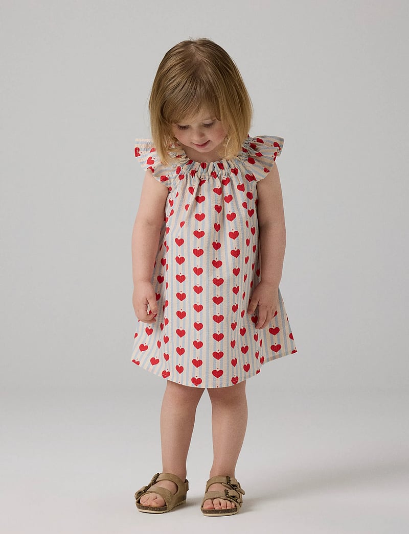 name it - NMFHULLA SS DRESS - kurzärmelige freizeitkleider - pearl blue - 2