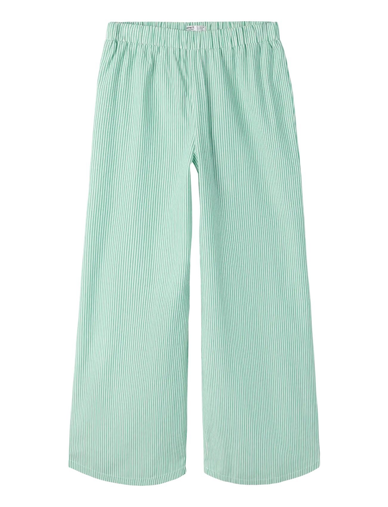name it Nkfhinna Wide Pant, Børn, Vide Bukser, Grøn, Str: 128