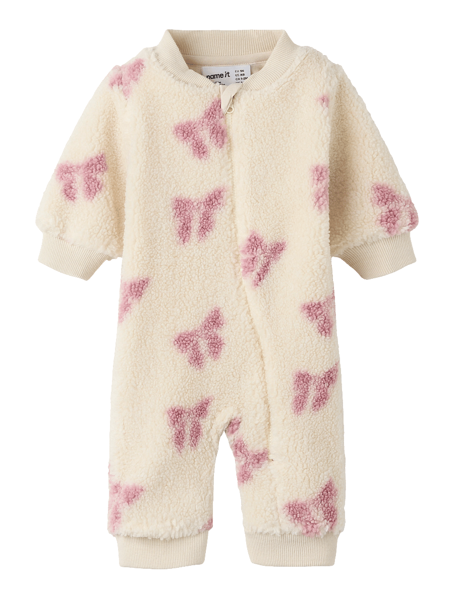 name it - NBFOLAJA NREG TEDDY SUIT - långärmade bodysuits - birch - 0